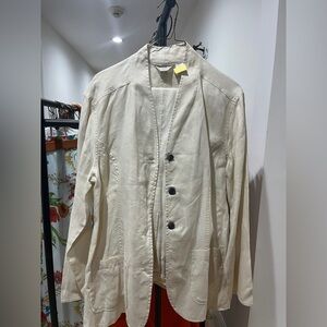 J. Jill Cream Women's Blazer & Long Pants